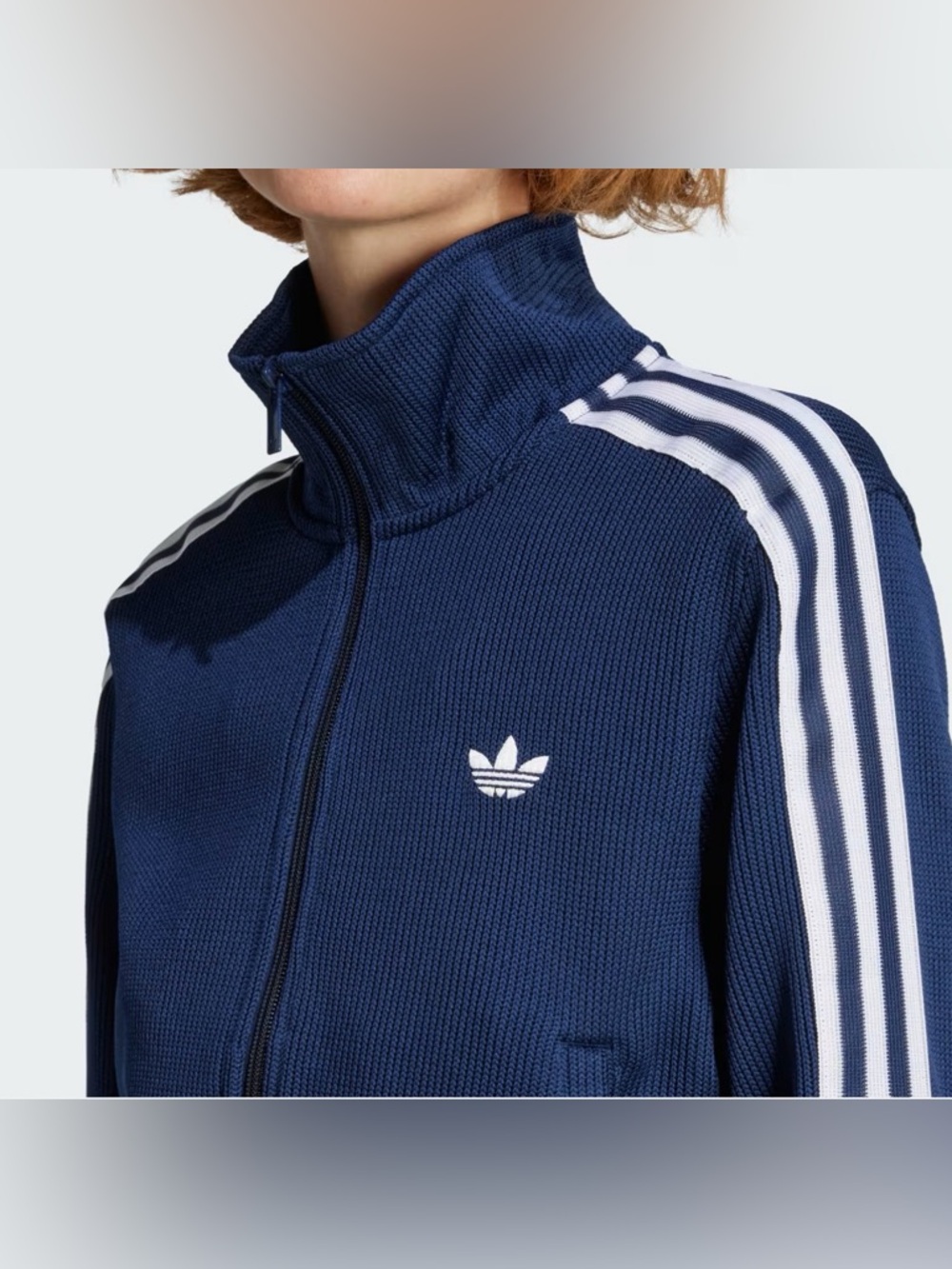 Adidas Originals [XS] Firebird Knit Track Jacket Navy JY2614 - Picture 2 of 14